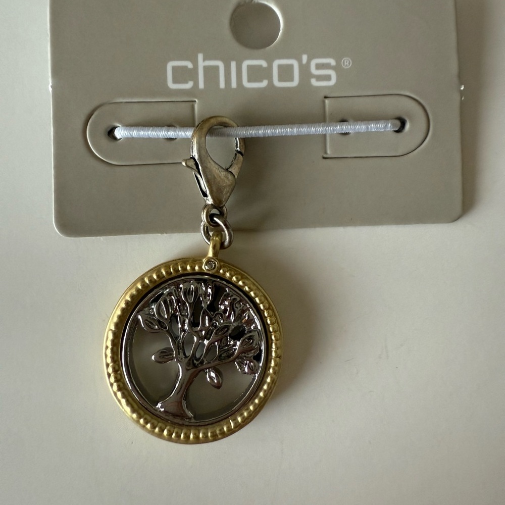 Chico's Two-Tone Tree of Life Charm